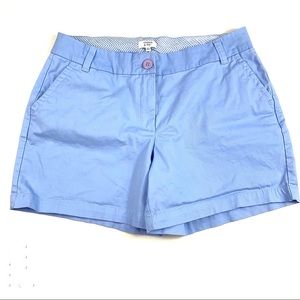 Blue Cotton Stretch Chino Shorts by crown & ivy, 10